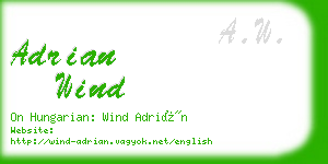 adrian wind business card